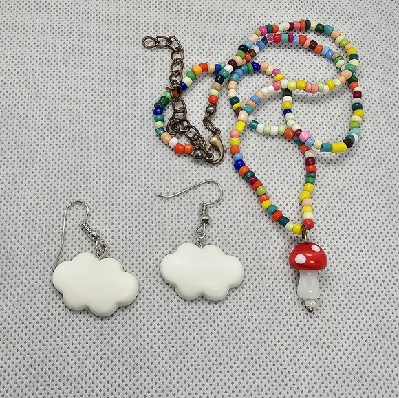 Mushrooms and Clouds Jewelry Bundle - Picture 2 of 3